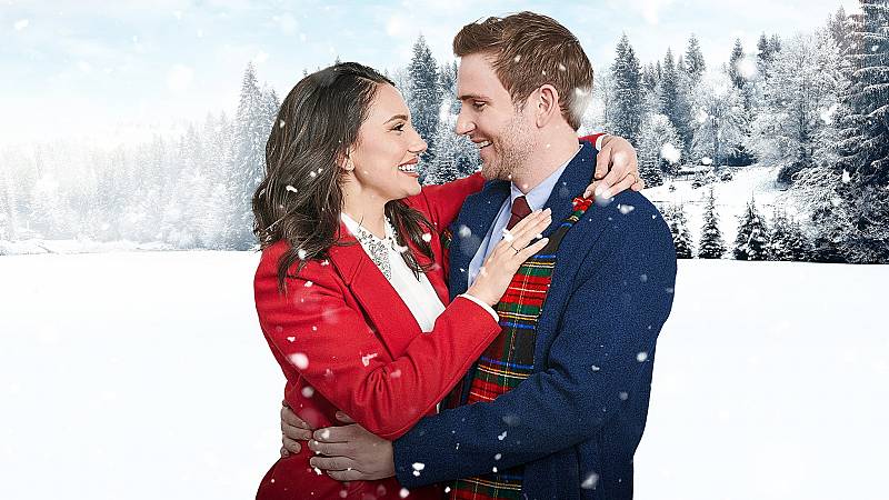 background Falling in Love at Christmas