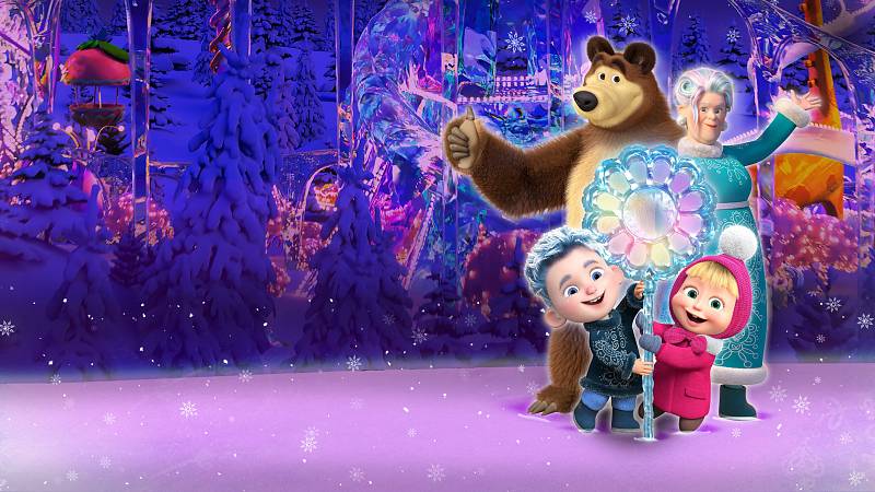 background Masha and the Bear: The Legend of the 12 Months