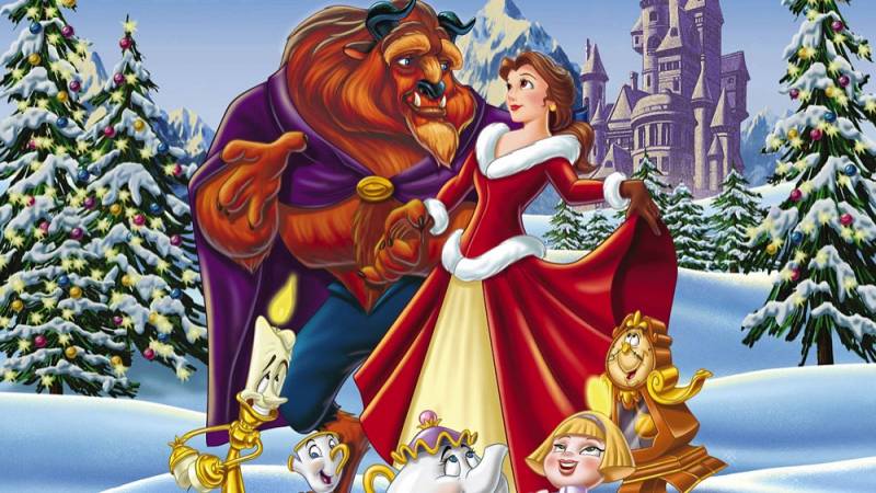 background Beauty and the Beast: The Enchanted Christmas