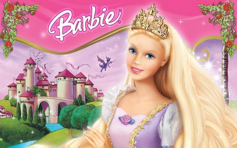 background Barbie as Rapunzel