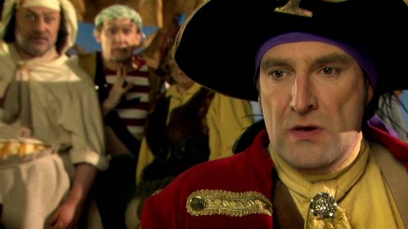 background Piet Piraat en het vliegende schip