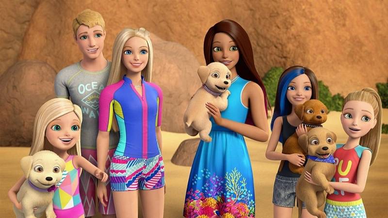 background Barbie – Dolfijnen magie