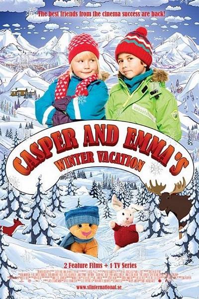 Casper en Emma op wintersport