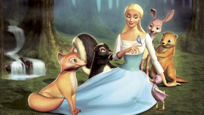 background Barbie en het zwanenmeer