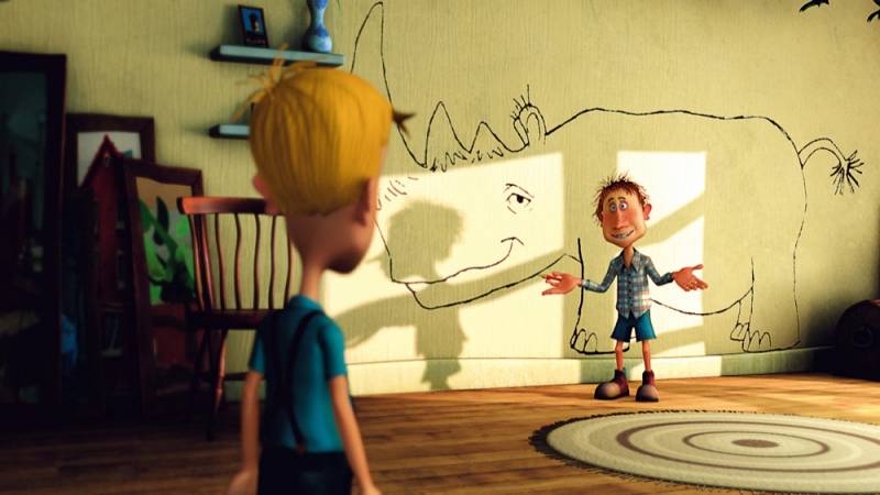 background Otto is een neushoorn