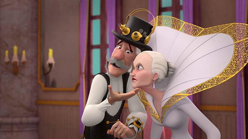 background De Zwanenprinses: Een Koninklijke Bruiloft