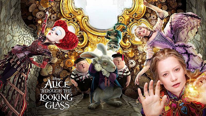 background Alice Through the Looking Glass