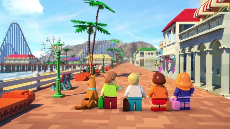 background LEGO Scooby-Doo! Blowout Beach Bash