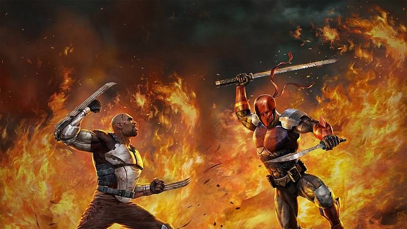 background Deathstroke Knights & Dragons: The Movie