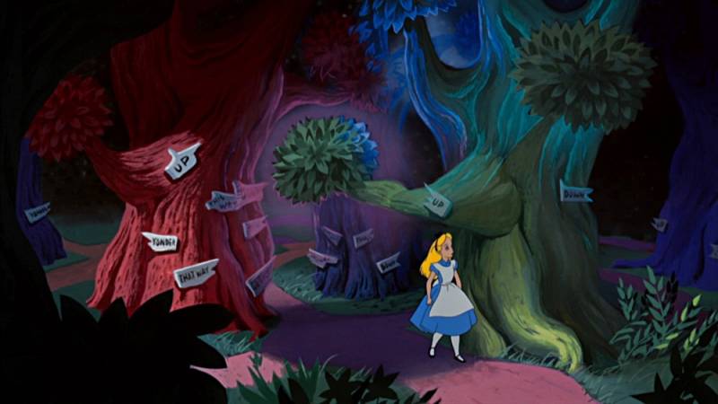 background Alice in Wonderland
