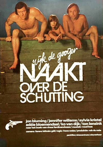 Naakt over de schutting