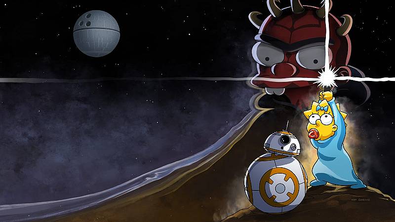 background Maggie Simpson in “The Force Awakens from its Nap”