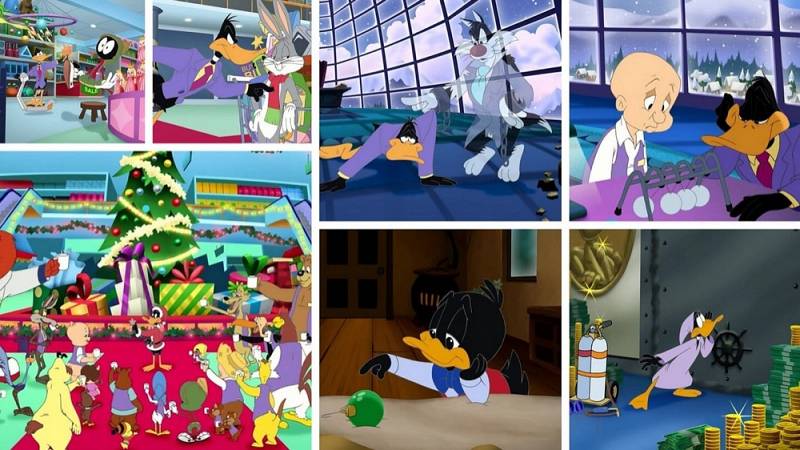background Bah Humduck! A Looney Christmas