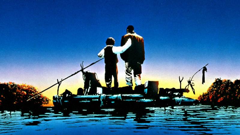 background The adventures of Huck Finn