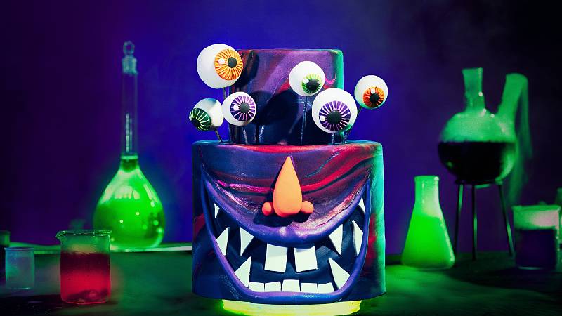 background Halloween baking championship