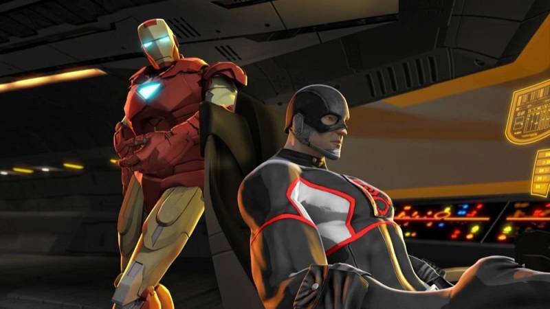background Iron Man & Captain America: Heroes United