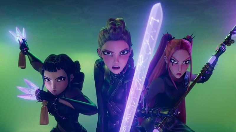 background KPop Demon Hunters